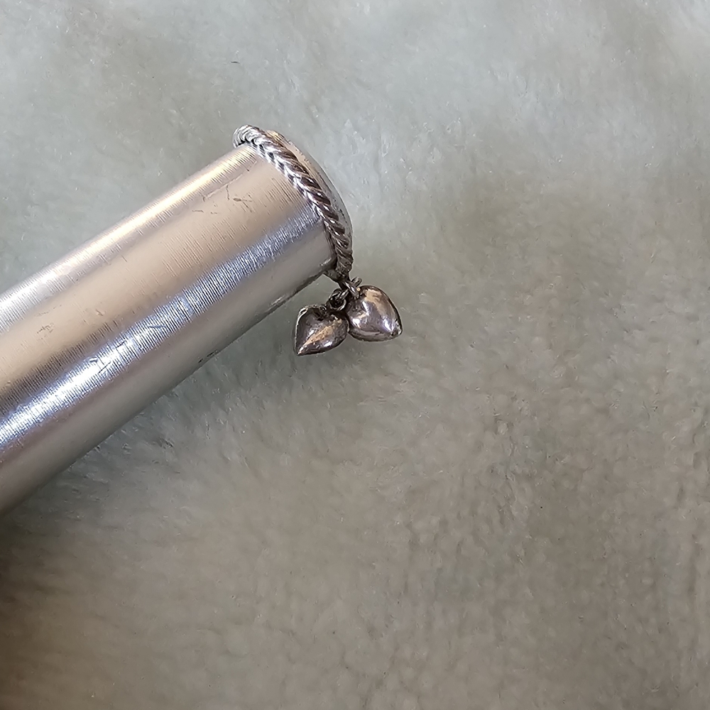 Ring Dangling Hearts Silver Ring Tiny Size 4 Lot … - image 8